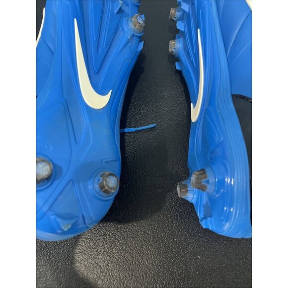 Nike Alpha Strike 3/4 TD Mens 14 Football Cleats 579370-014 Blue/Black Dual Pull - Picture 8 of 10